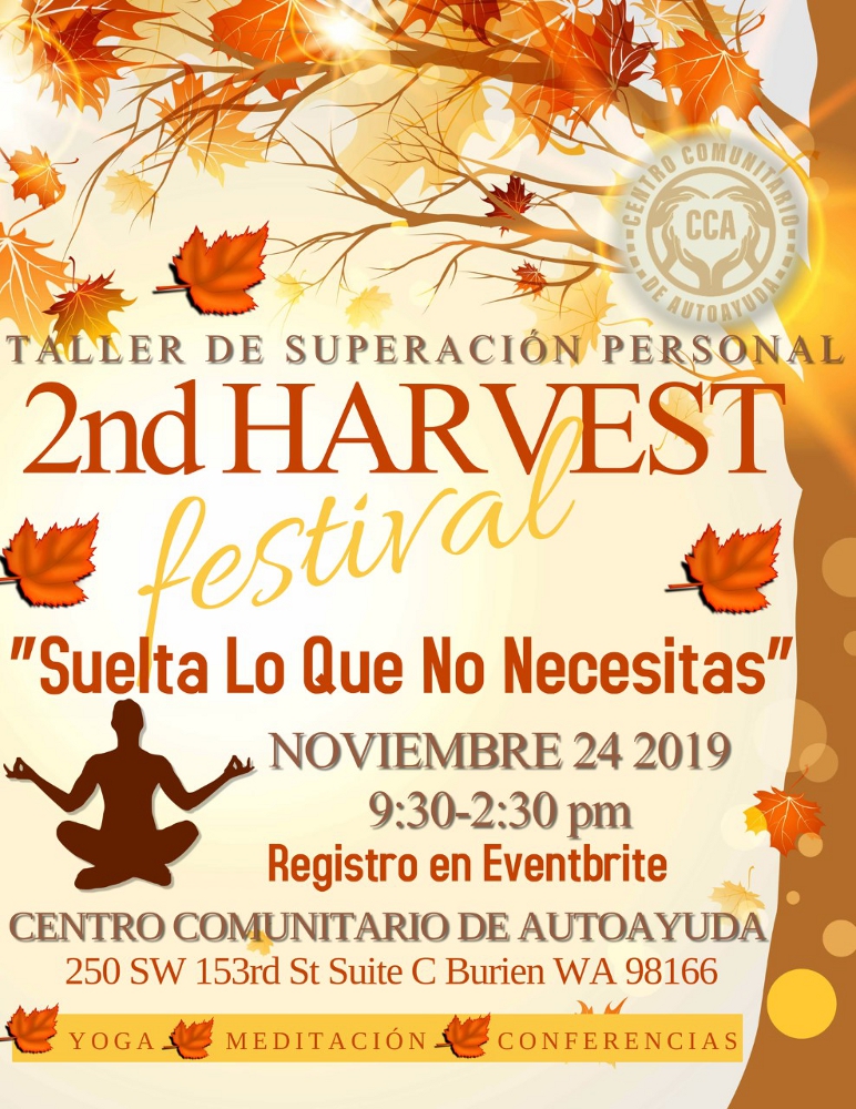Evento Festival de la Cosecha - comunidad de hispanos en desarrollo personal