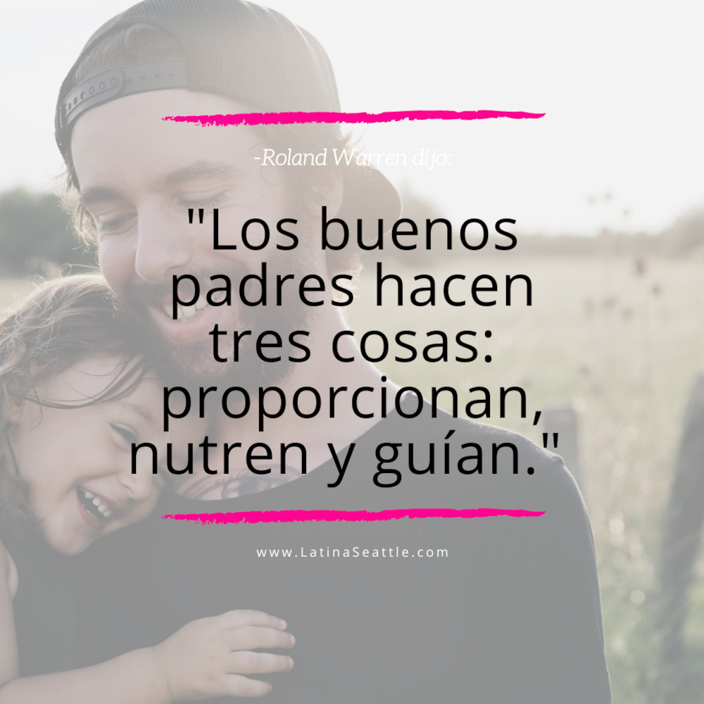 Frase para padres por Roland Warren.