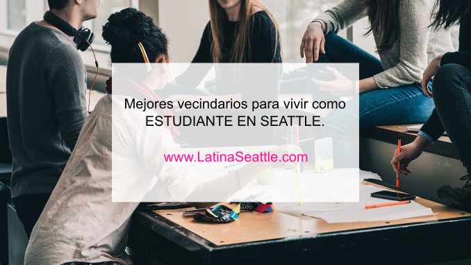 Mejores vecindarios para vivir como estudiante en Seattle.